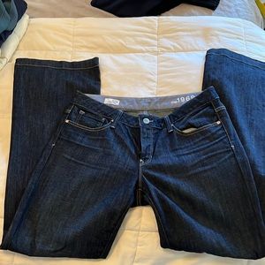 Gap Long & Lean Dark Wash Denim Sz 12r